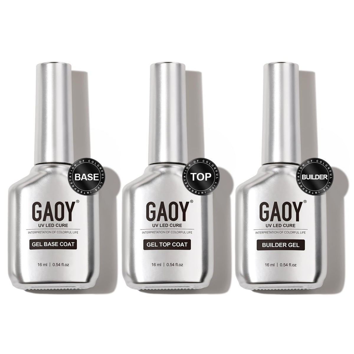 GAOY front packaging showing three 16ml bottles and professional appeal