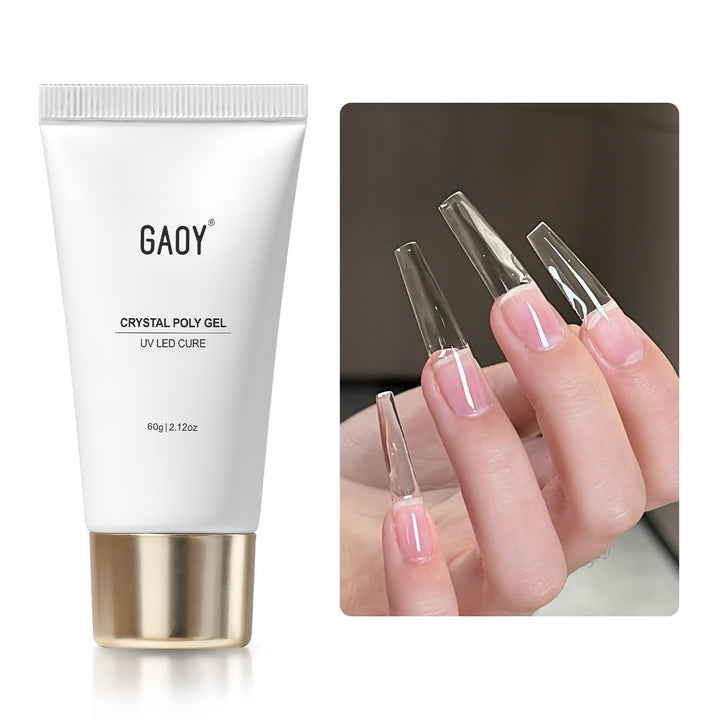 GAOY tube front packaging showing product name and clear gel benefit