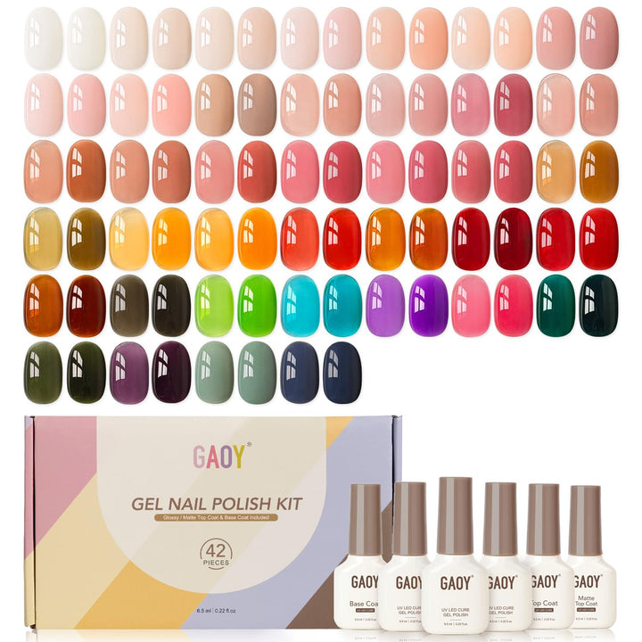 GAOY front packaging showing full 42-piece kit and organized layout