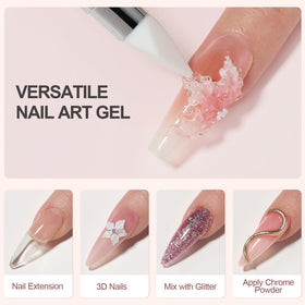 GAOY gel texture close-up showing firm non-sticky gel ideal for shaping