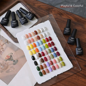 GAOY in-use home manicure cured under LED lamp, salon results benefit