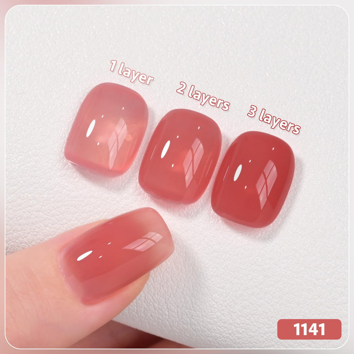 GAOY swatch collection on nail tips showing color range and mixability benefit