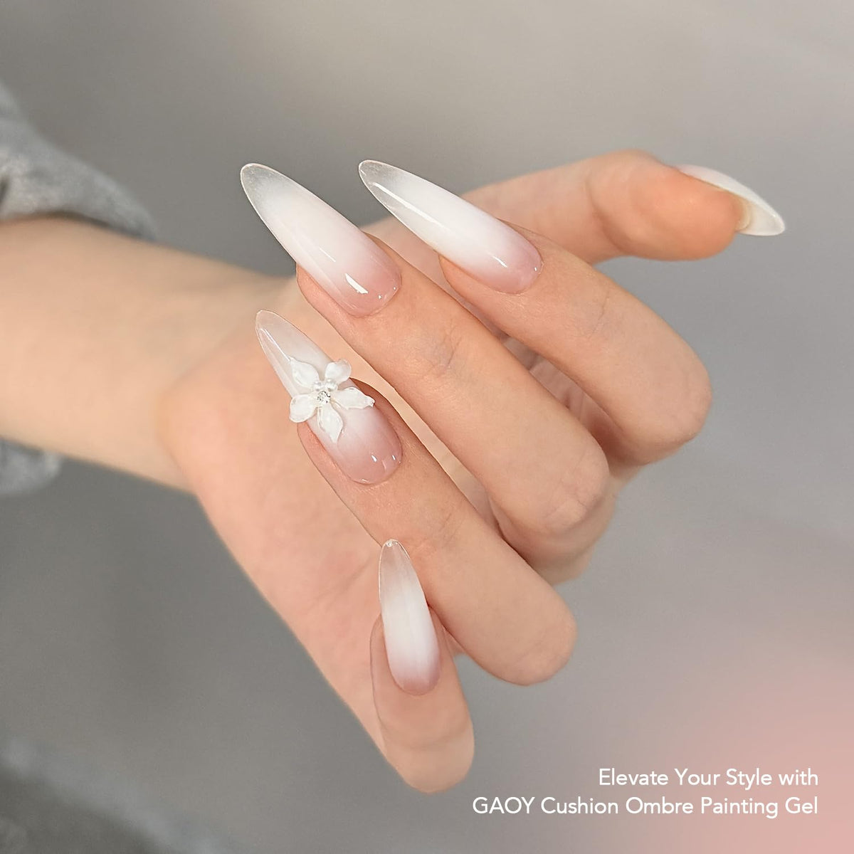 GAOY lifestyle image of at-home manicure setup saving salon time
