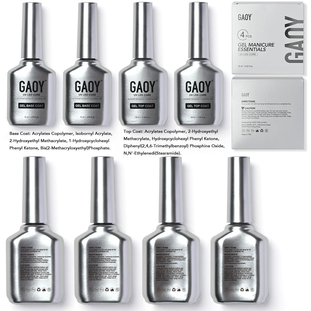 GAOY manicure lifestyle shot on hands showing durable glossy finish and style