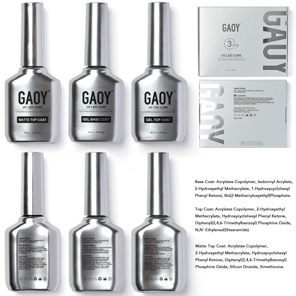 GAOY finished manicure lifestyle photo illustrating durable shine and neat nail edges