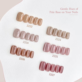 GAOY lifestyle manicure scene on hands with finished cat-eye nails, showcases salon look
