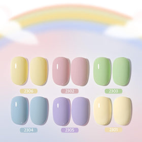 GAOY pastel nails in lifestyle scene matching outfits and spring style