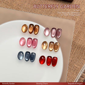 GAOY magnet held over wet gel polish creating cat-eye shimmer effect