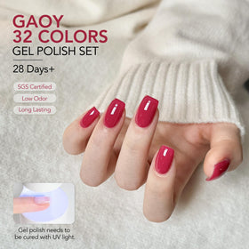 GAOY manicure in use on hand model showing professional-looking finish