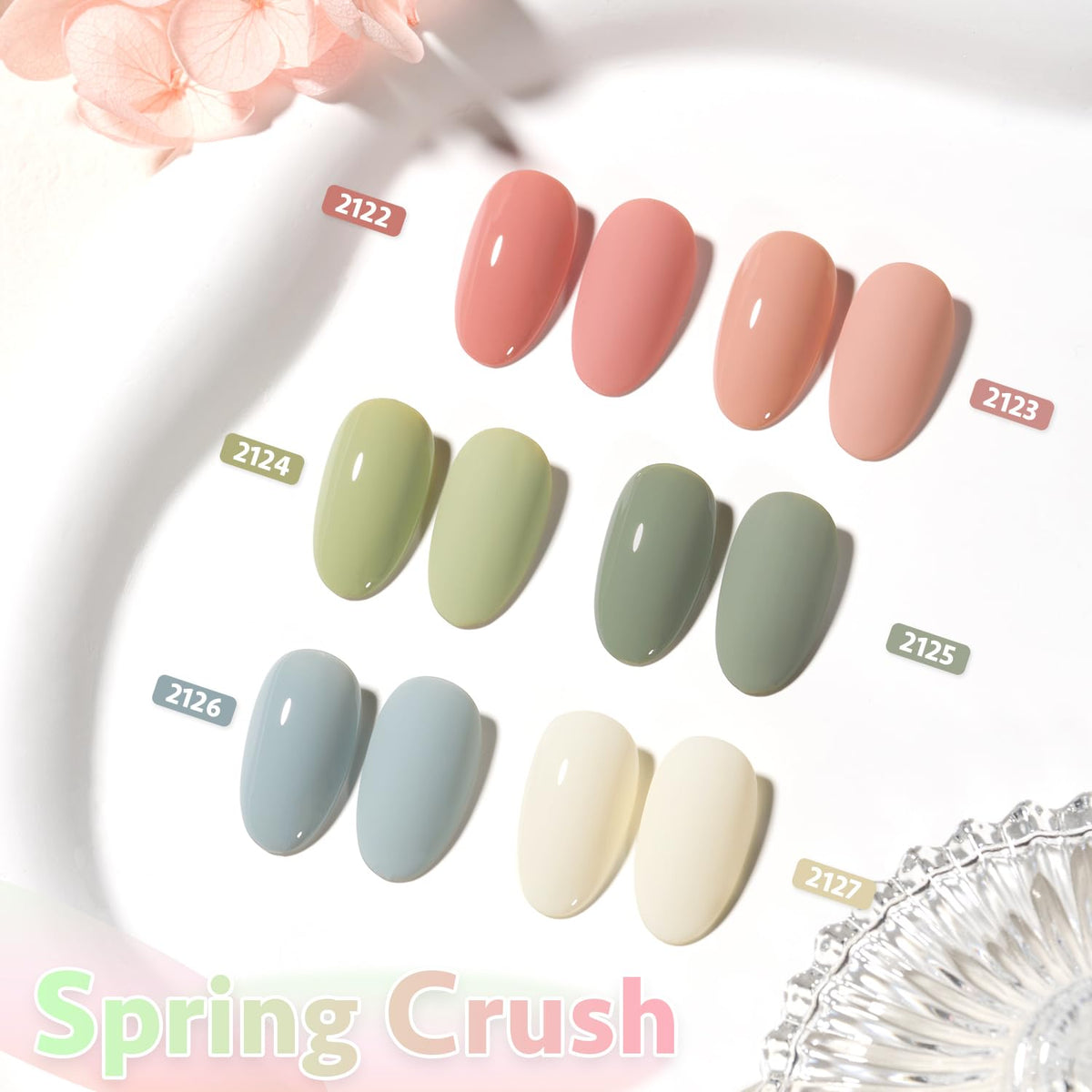 GAOY polished hands lifestyle shot displaying salon-quality finish and wearable spring colors