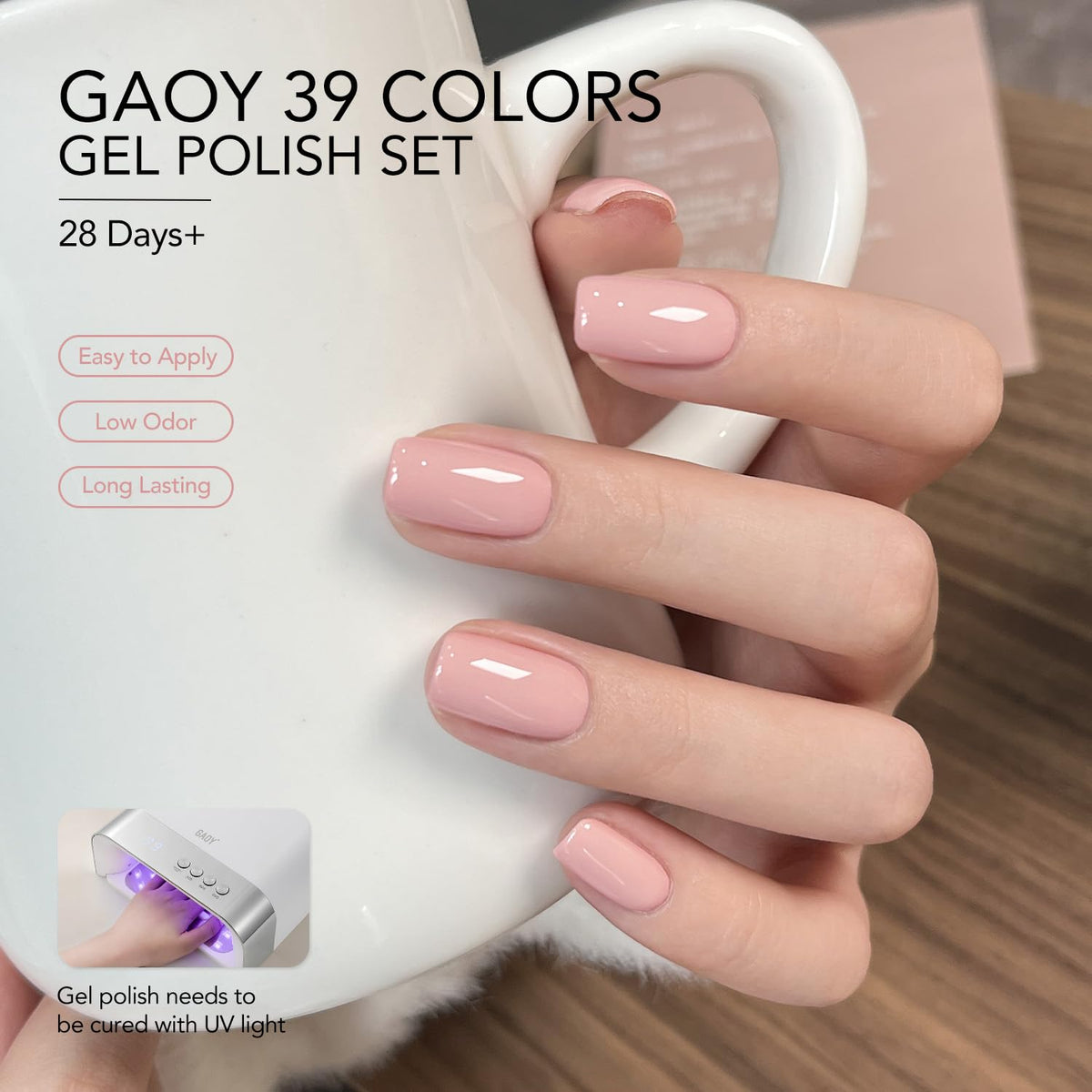 GAOY matte finish comparison showing velvet texture benefit