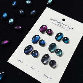 GAOY nail in use with cat-eye effect showing striking multidirectional shimmer