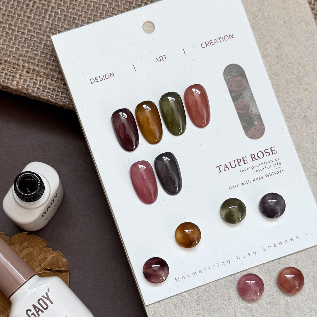 GAOY nails in use with soft ombre manicure, professional salon-looking finish benefit
