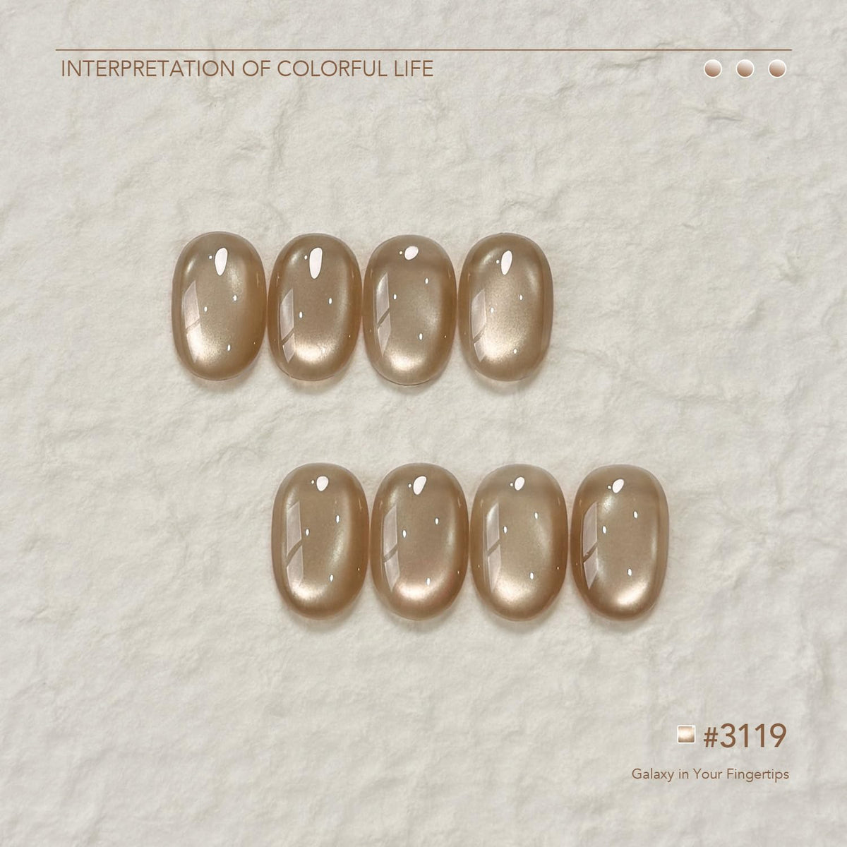 GAOY finished nails in use with sparkling cat eye design, wearable salon‑quality result