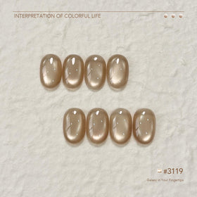 GAOY finished nails in use with sparkling cat eye design, wearable salon‑quality result