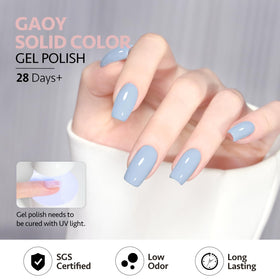 GAOY gel polish applied on hands during manicure showing salon finish benefit