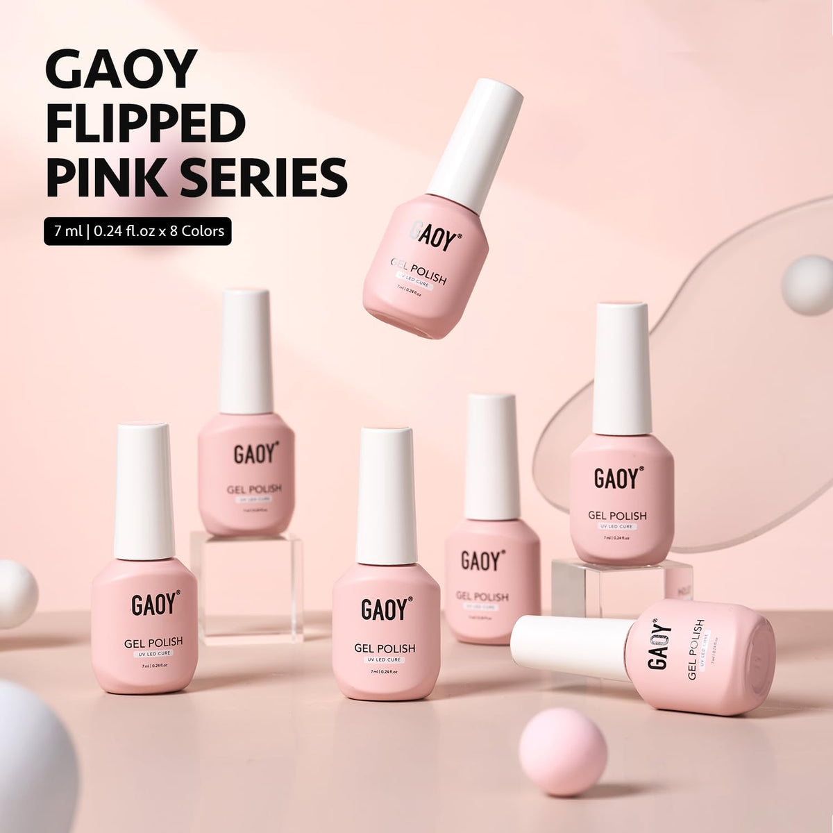 GAOY bottles next to a ruler showing 7 ml size and travel-friendly convenience benefit
