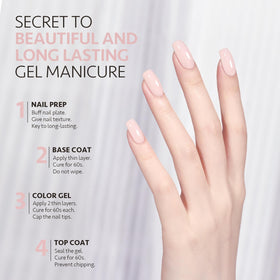 GAOY swatch fan of eight pastel colors illustrating range for creative nail art benefit