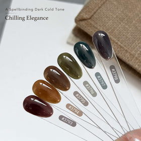 GAOY swatch wheel showing six milky jelly shades, useful for color selection