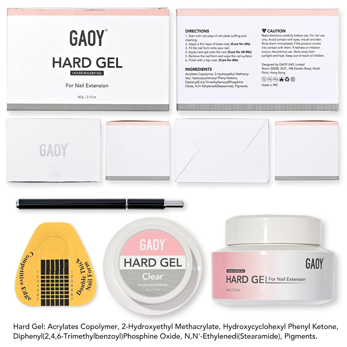 GAOY gel on hand for scale comparison showing generous 60g supply
