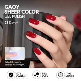 GAOY size comparison with coin showing travel-friendly 6.5ml bottles