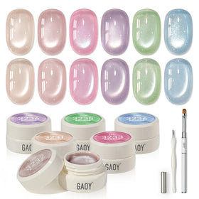 GAOY front packaging showing six mermaid prism pots and magnet for easy start