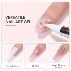 GAOY double-ended silicone pen in hand for controlled gel placement