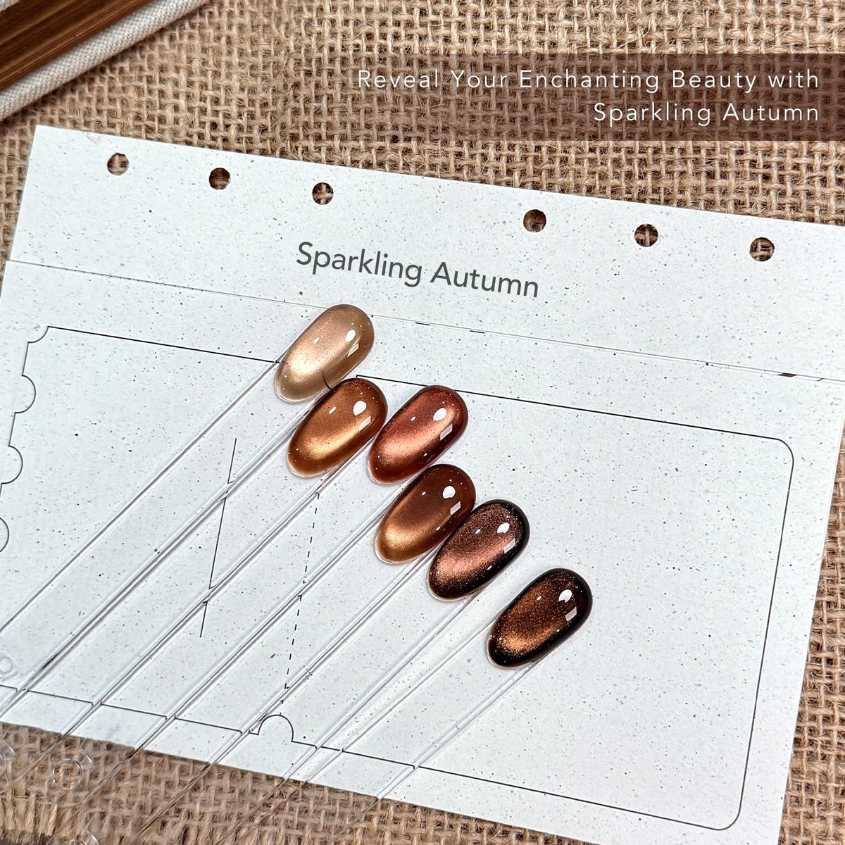 GAOY single nail demo with cat-eye stripe highlighting visual depth