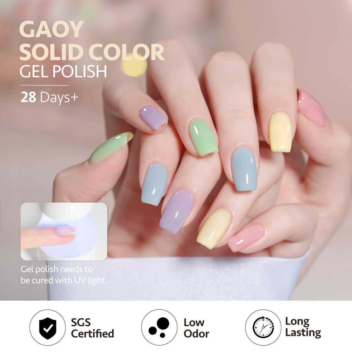 GAOY bottles in hand to show 7.3ml size and travel-friendly benefit