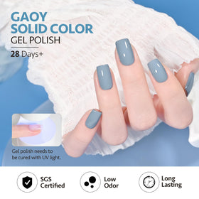 GAOY size comparison with a hand to show compact 7.3 ml bottles for travel