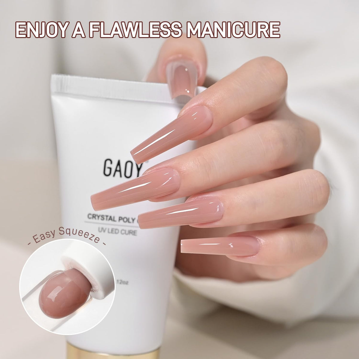 GAOY tube beside ruler to show 60g size and quantity benefit for multiple sets