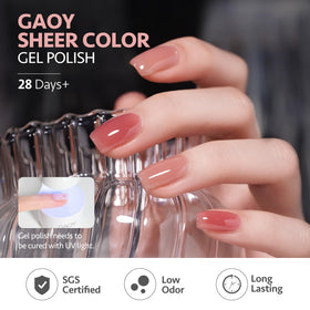 GAOY size comparison with coin showing 6.5ml bottle volume for travel-friendly convenience