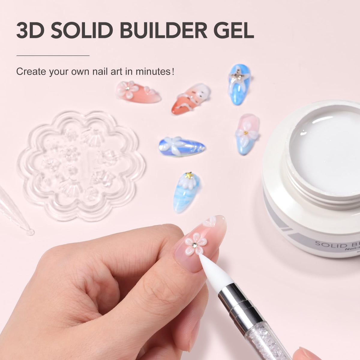GAOY close-up texture of gel demonstrating non-sticky shape retention