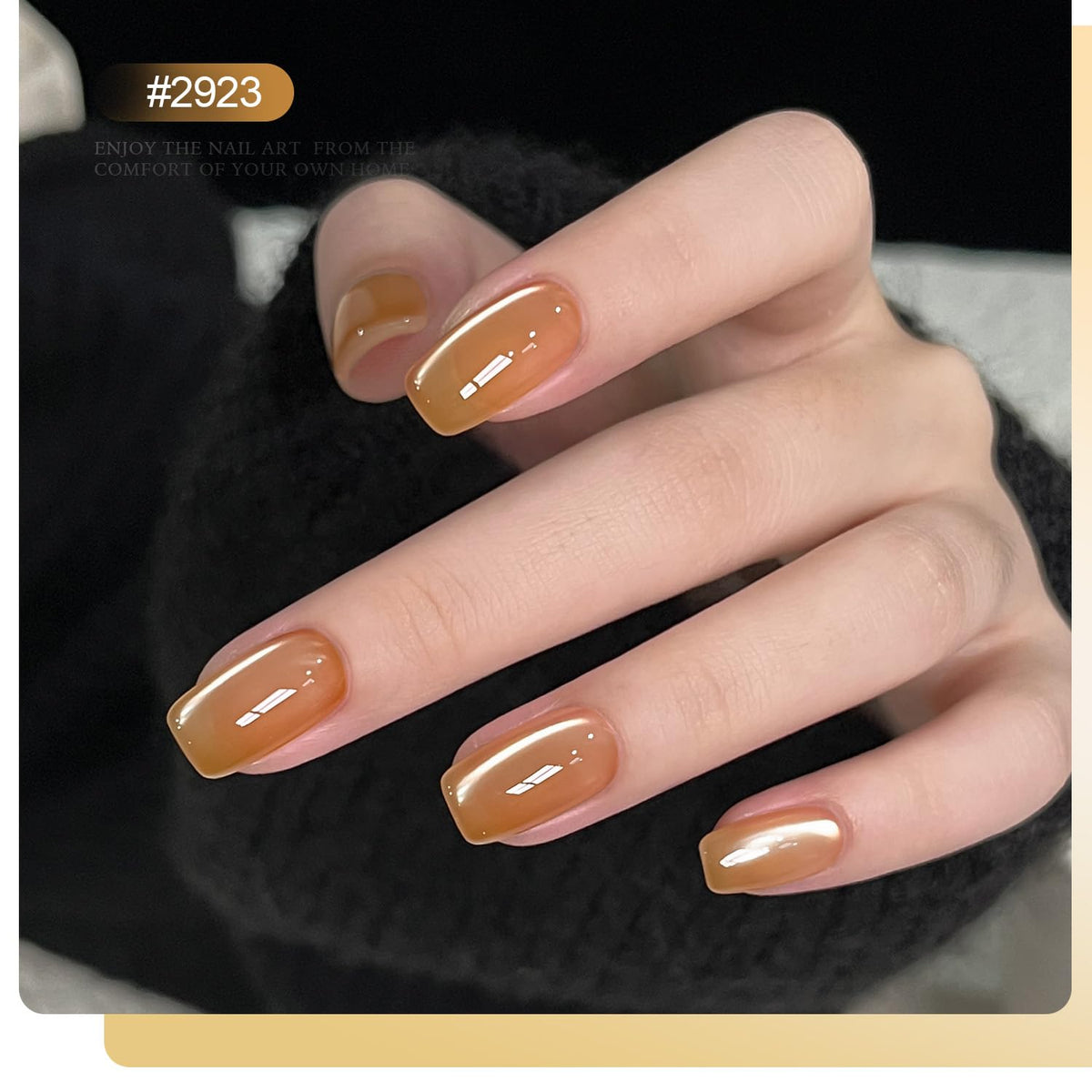 GAOY brush stroke on nail showing smooth gel texture, even application benefit
