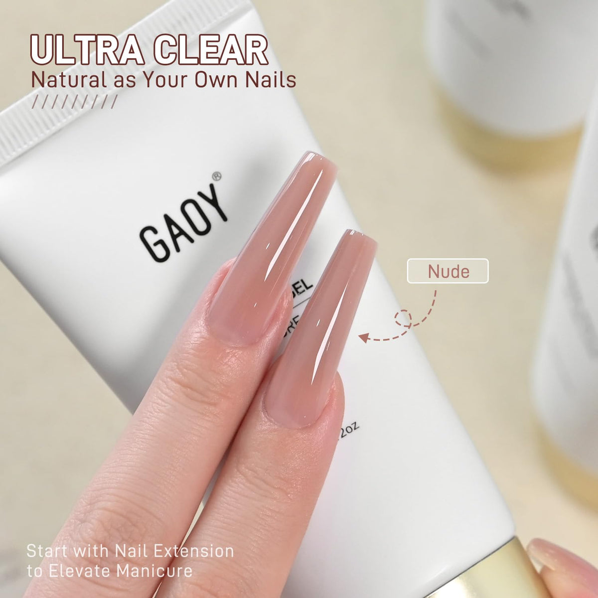 GAOY close-up of gel texture highlighting medium consistency for smooth shaping