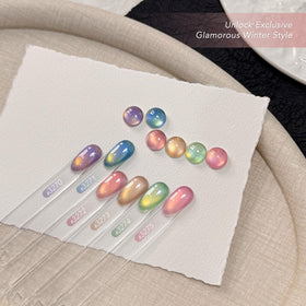 GAOY glitter texture close-up revealing holographic shimmer and reflective depth