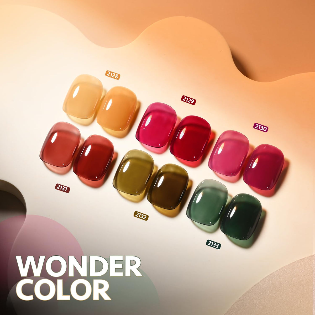 GAOY translucent layered texture swirl showing buildable color effect
