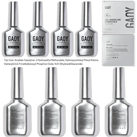 GAOY pack of four stacked bottles highlighting value and supply for multiple manicures