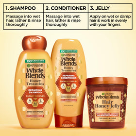Garnier back label detail view with ingredients and directions emphasizing gentle formula