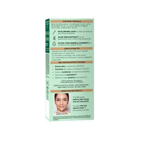 Garnier BB cream blended on skin showing natural coverage benefit