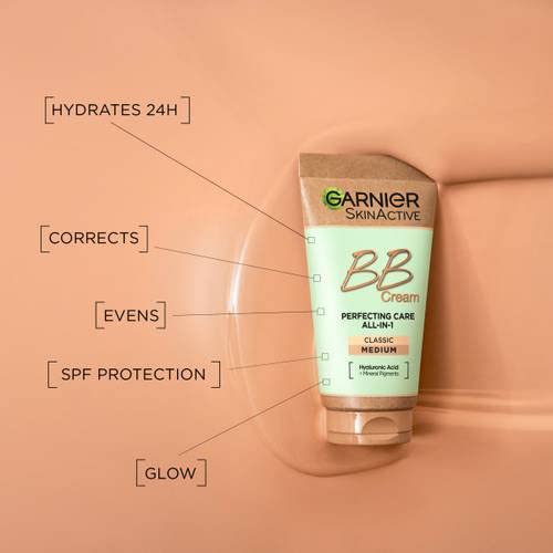 Garnier BB cream label highlighting SPF15 for daily sun protection
