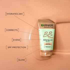 Garnier BB cream label highlighting SPF15 for daily sun protection