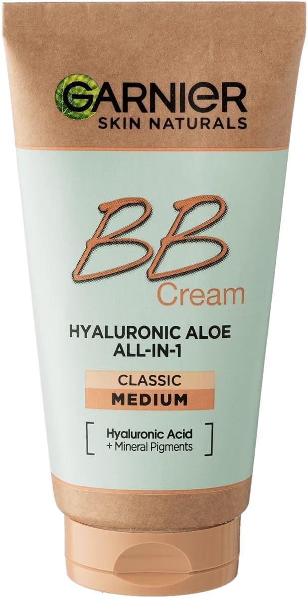 Garnier BB cream texture close-up demonstrating lightweight spreadability