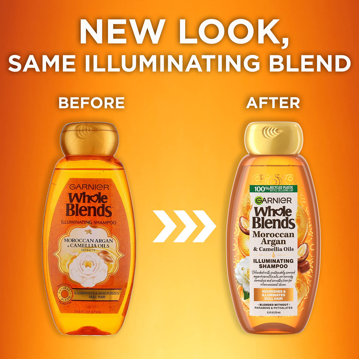 Garnier conditioner applied to hair in hand for easy detangling