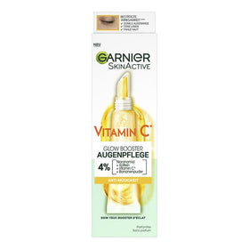 Garnier ingredient panel close-up highlighting 4% Vitamin C benefits