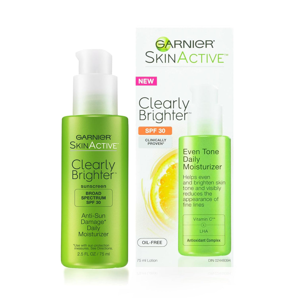 Garnier front packaging showing SPF 30 and benefits for daily protection