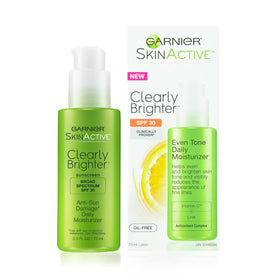 Garnier front packaging showing SPF 30 and benefits for daily protection