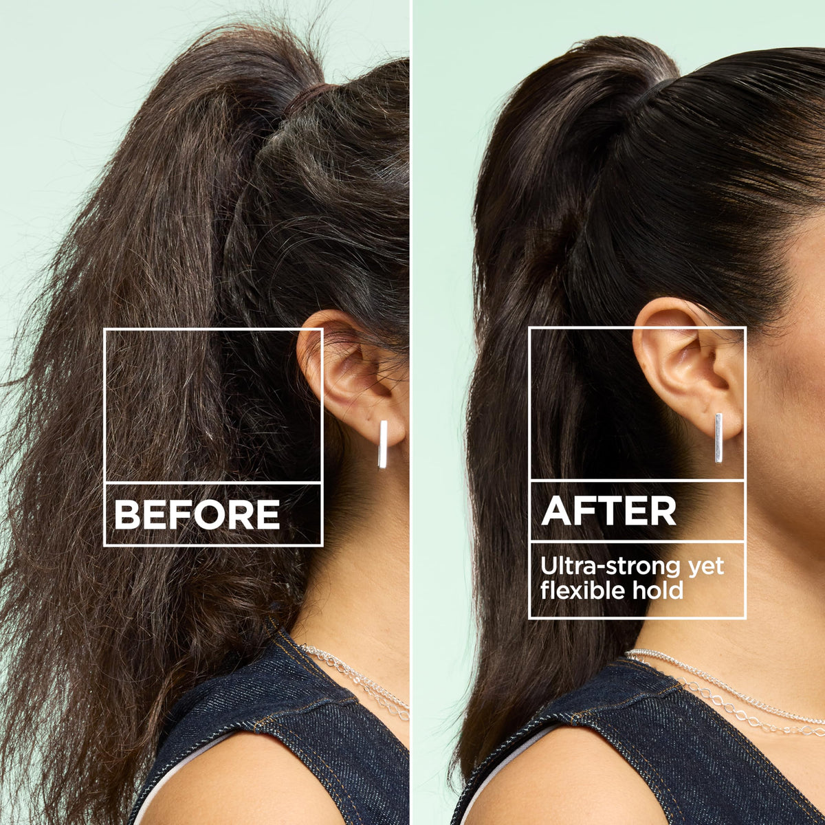 Garnier Fructis aerosol nozzle close-up demonstrates precise, even spray application