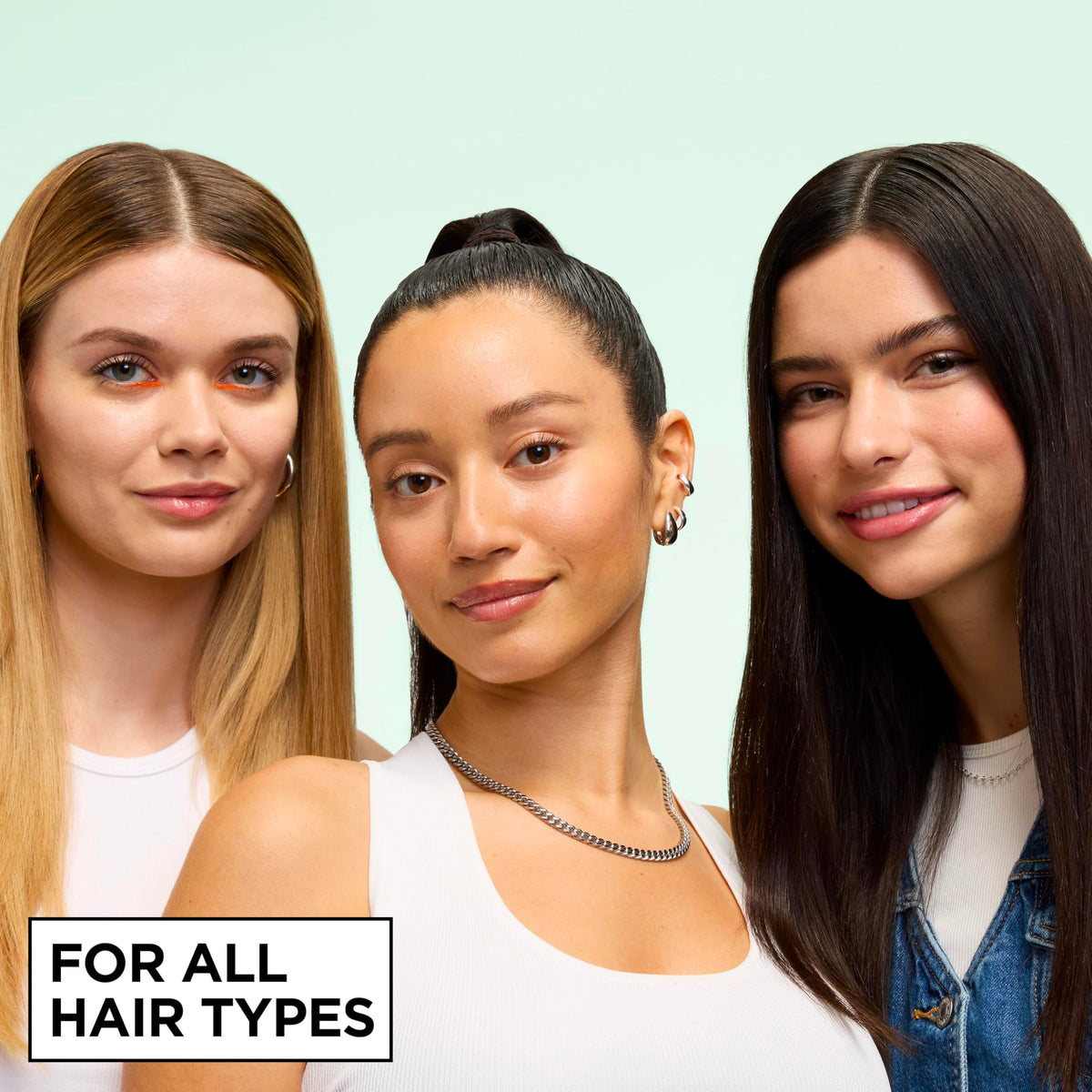 Garnier Fructis before and after hair ends showing smoother, shinier tips