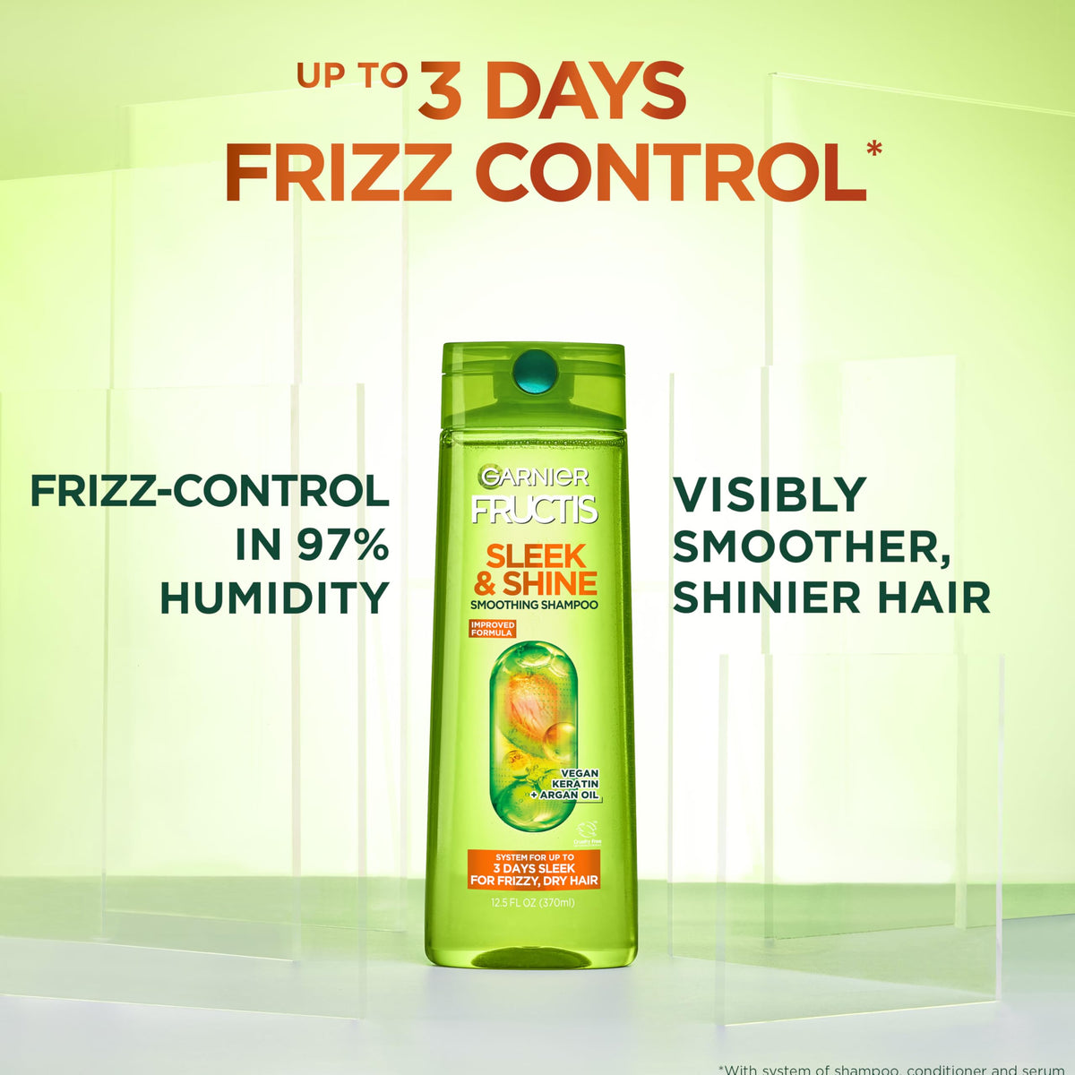Garnier Fructis conditioner creamy texture demonstrating rich hydration